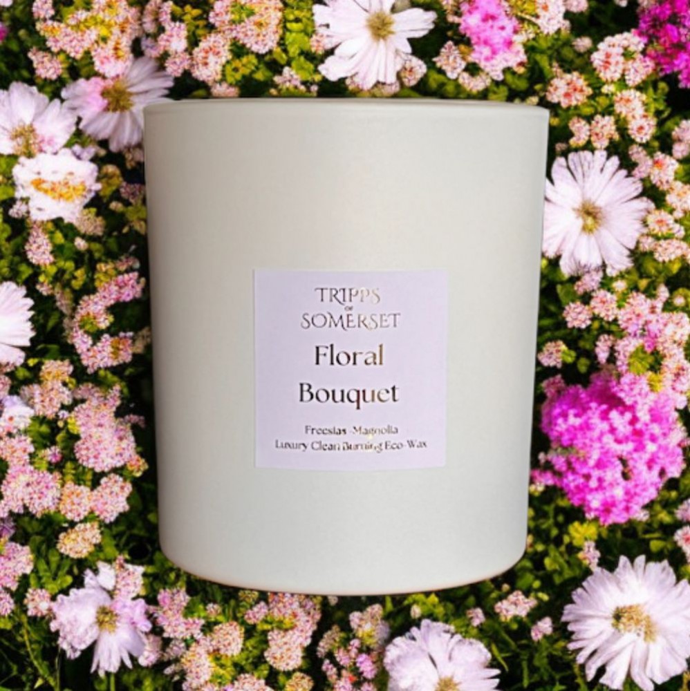Floral Bouquet Scented Candle - Luxury Range